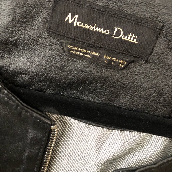 MASSIMO DUTTI Leather Jacket - Picture 13 of 13